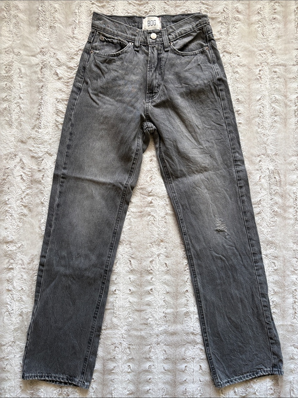 BDG Cowboy Women's Washed Gray Straight Jeans